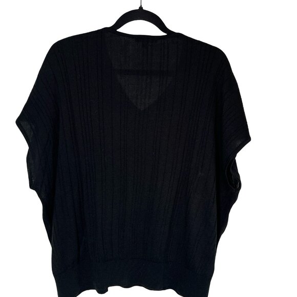 Black Blouse Comfy V-Neck Women's Top Size XL. Like new. - Picture 2 of 7